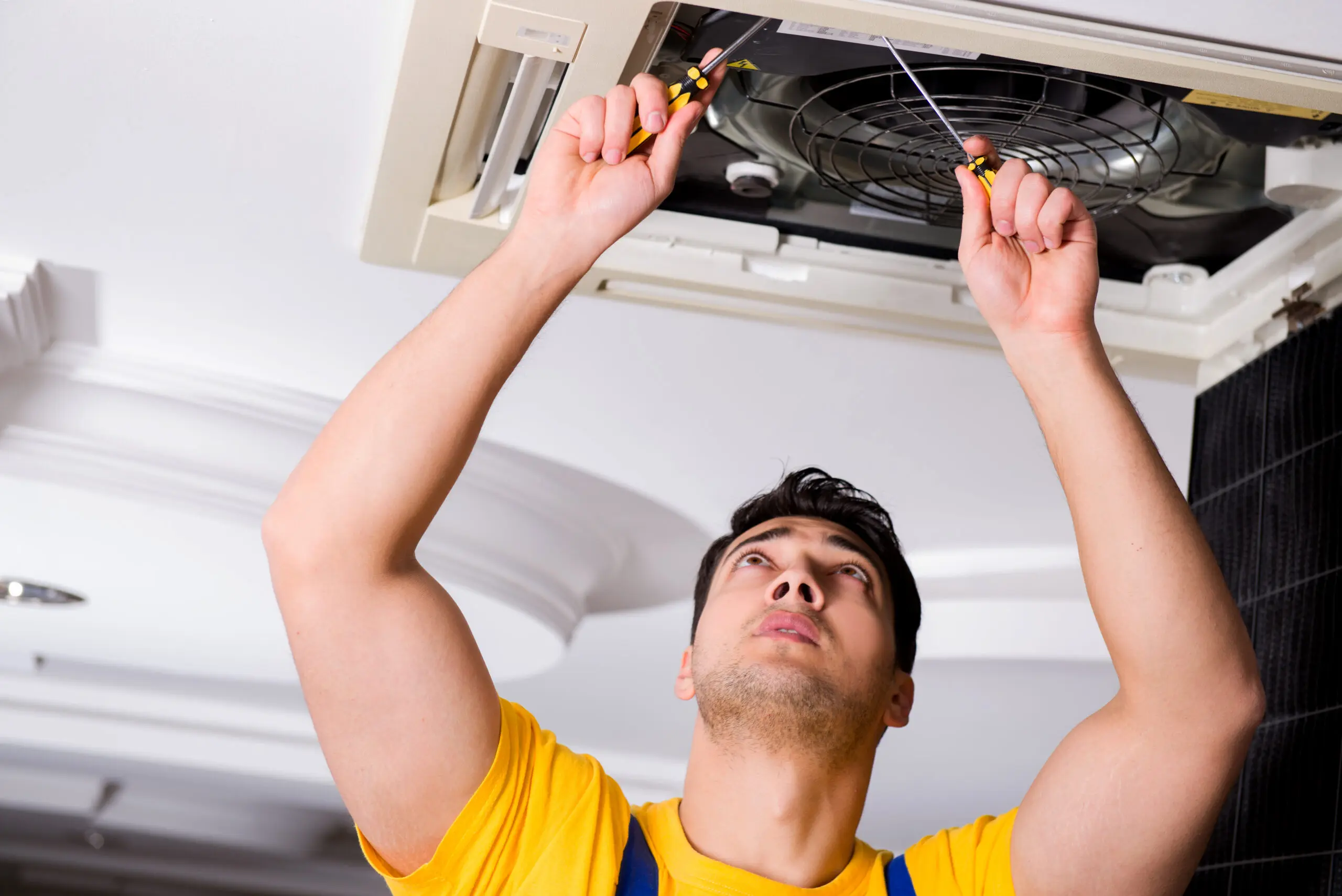 Repairman Doing Ac Service